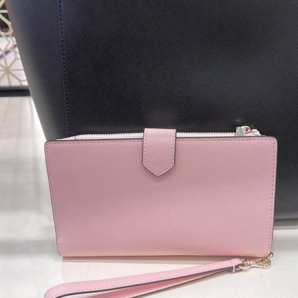 Kate Spade Staci Phone Wallet Wristlet Chalk Pink - Picture 2 of 16